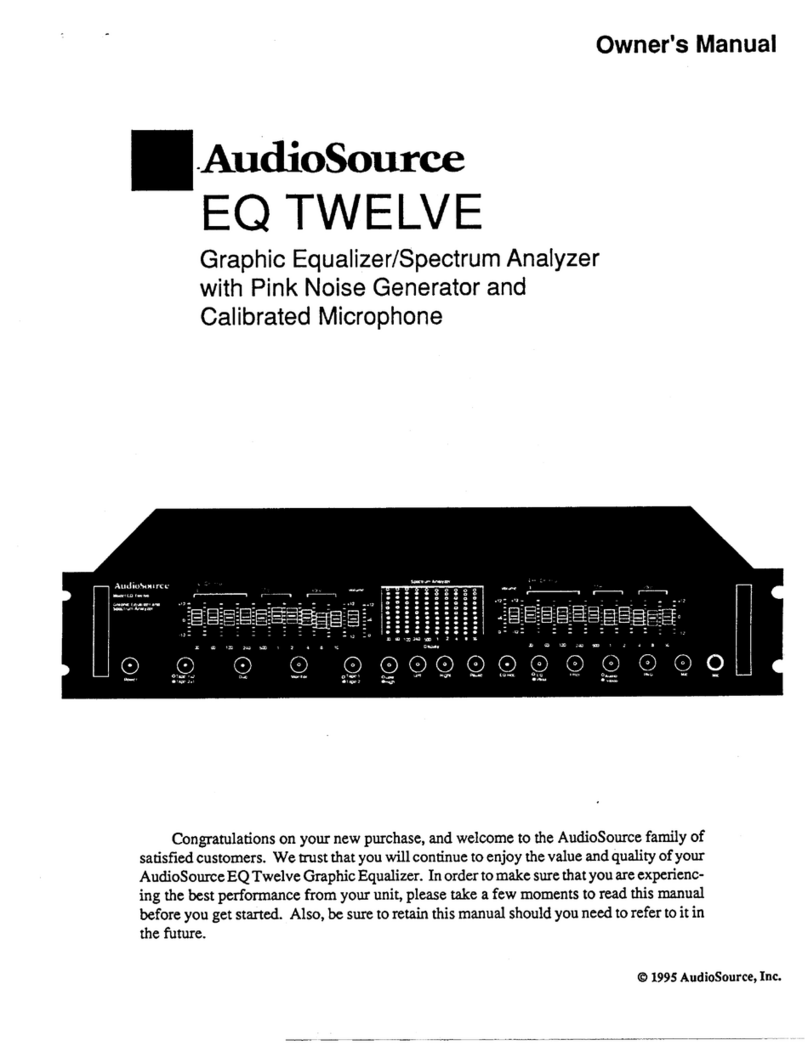 AudioSource EQ 12 owner's manual