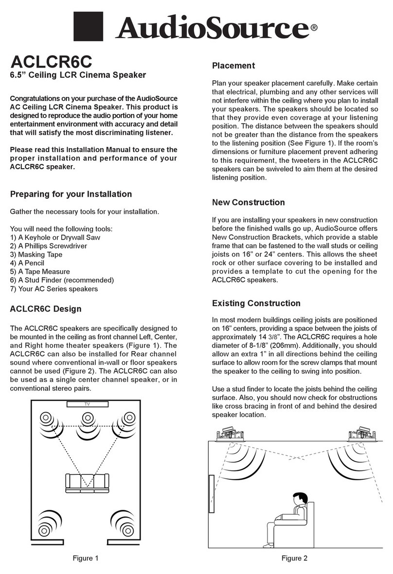 AudioSource ACLCR6C User manual