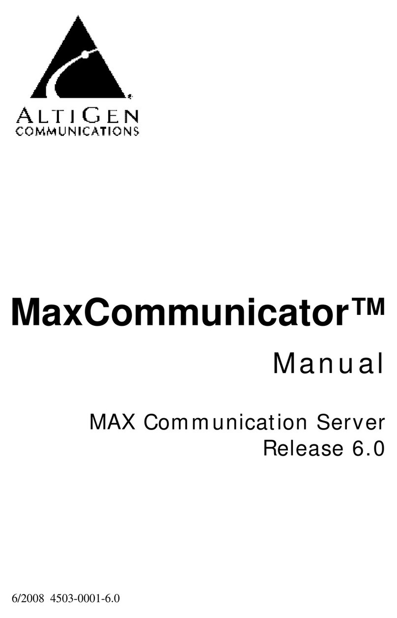 Altigen MaxCommunicator User manual