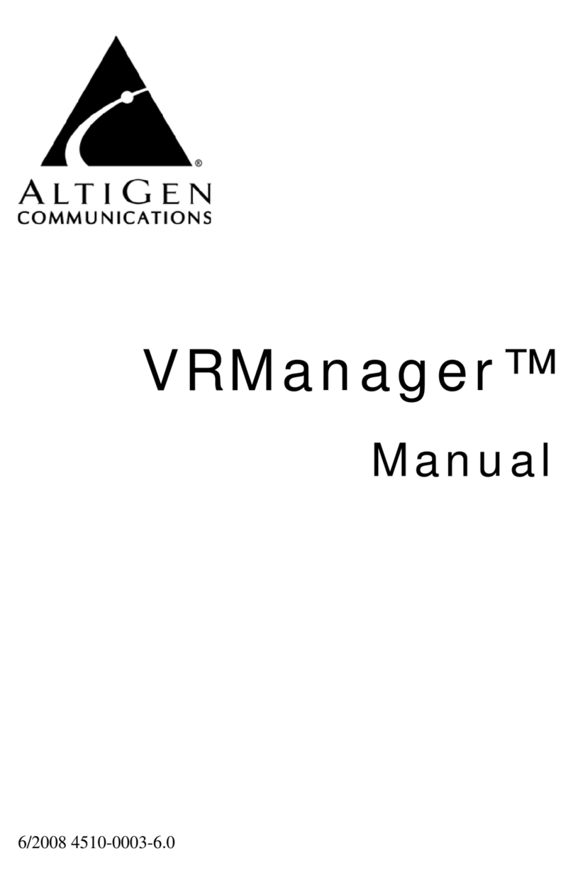 Altigen VRManager User manual
