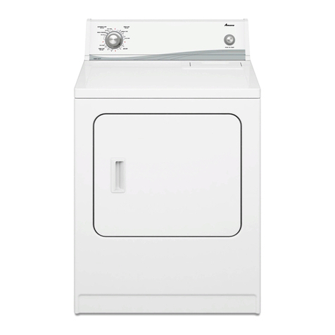 Amana NED5100TQ1 Top and console parts