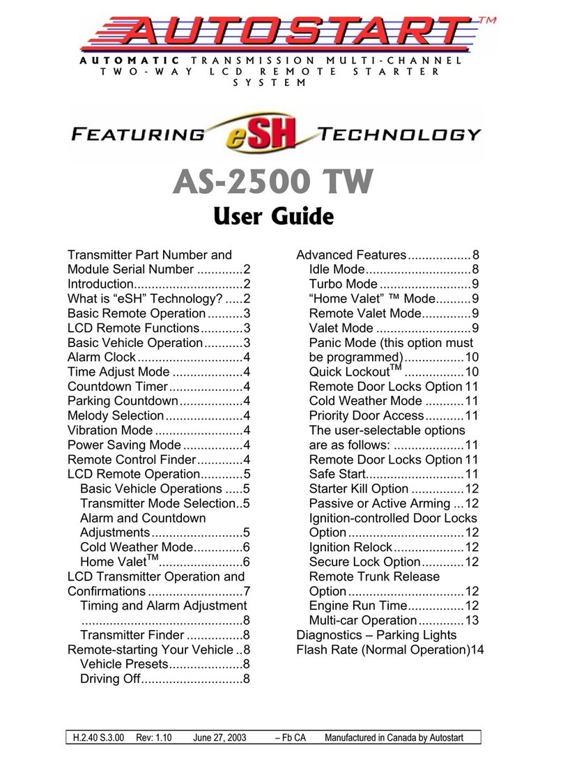 Autostart AS-2500 TW user guide