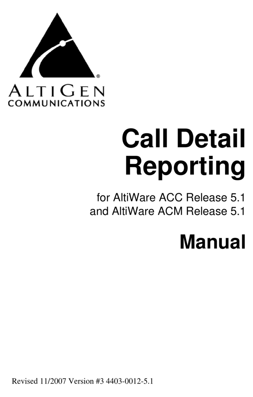 Altigen Call Detail Reporting manual Altigen Call Detail Reporting manual