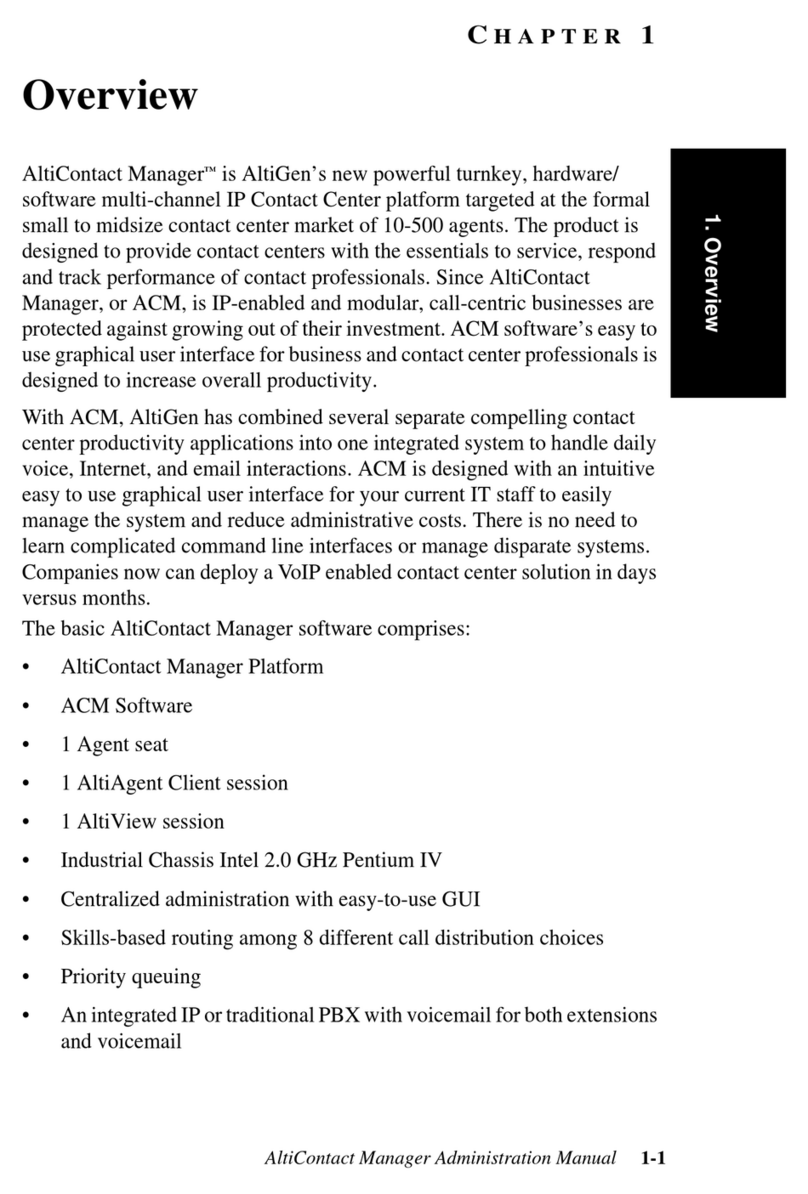Altigen AltiContact Manager Instruction Manual