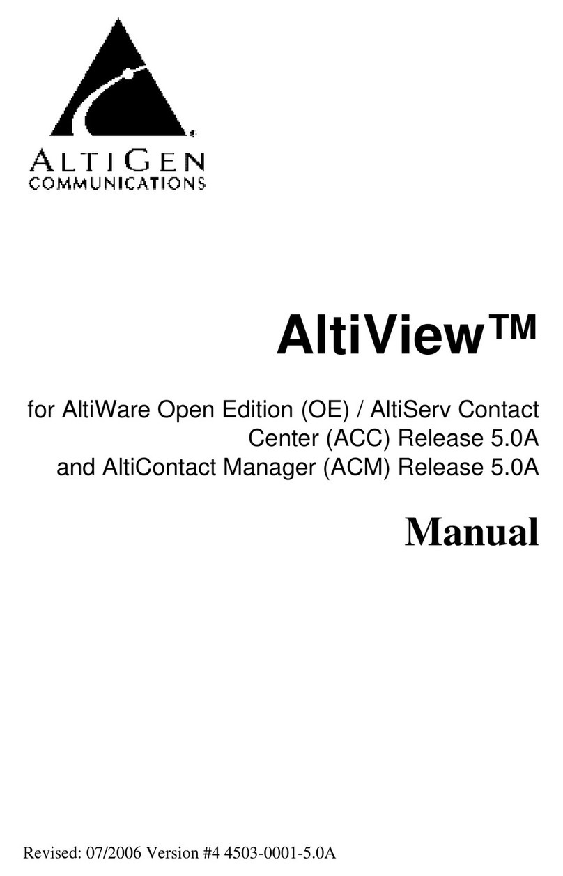 Altigen AltiView User manual
