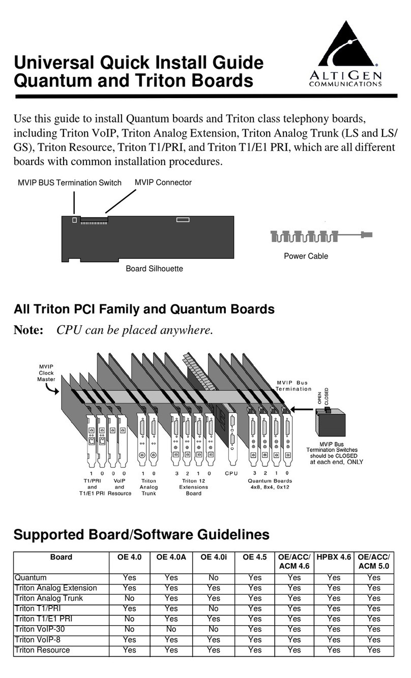 Altigen Quantum Boards Universal quick install guide