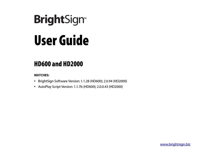 BrightSign HD2000 user guide