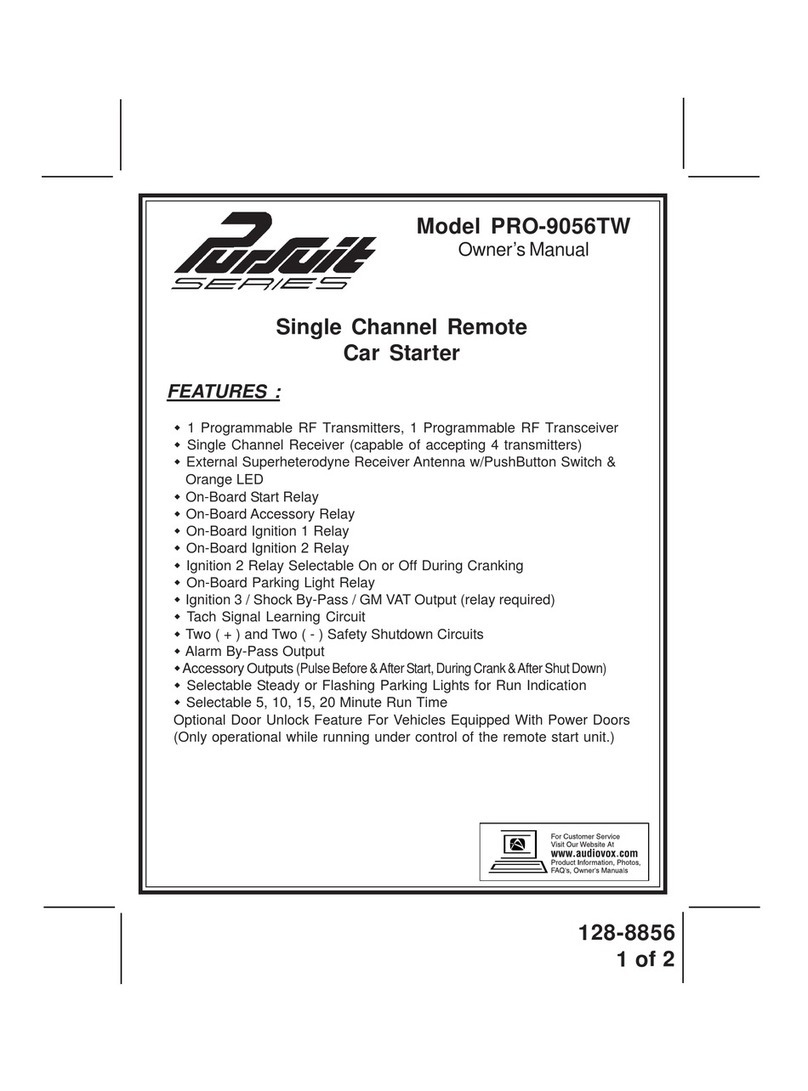 Audiovox PurSuit PRO-9056TW User manual
