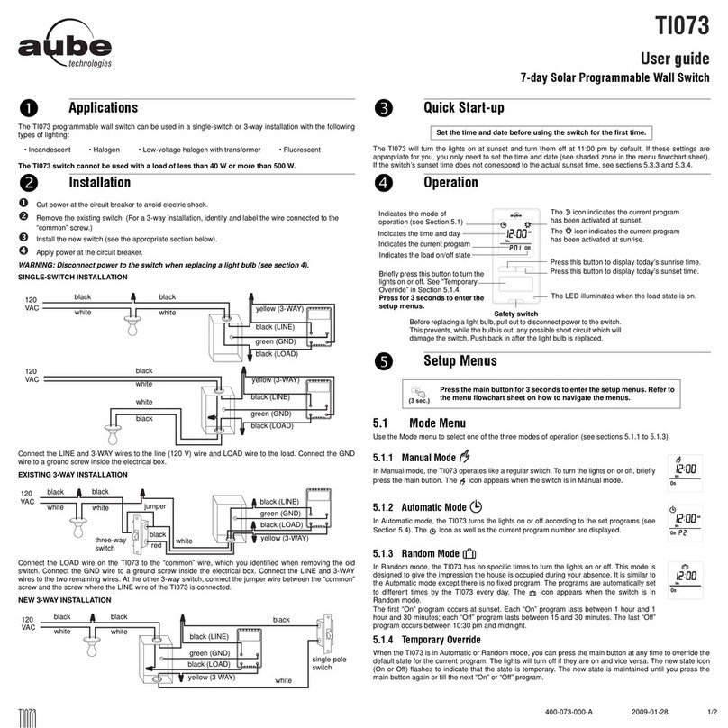 Aube Technologies T1073 user guide