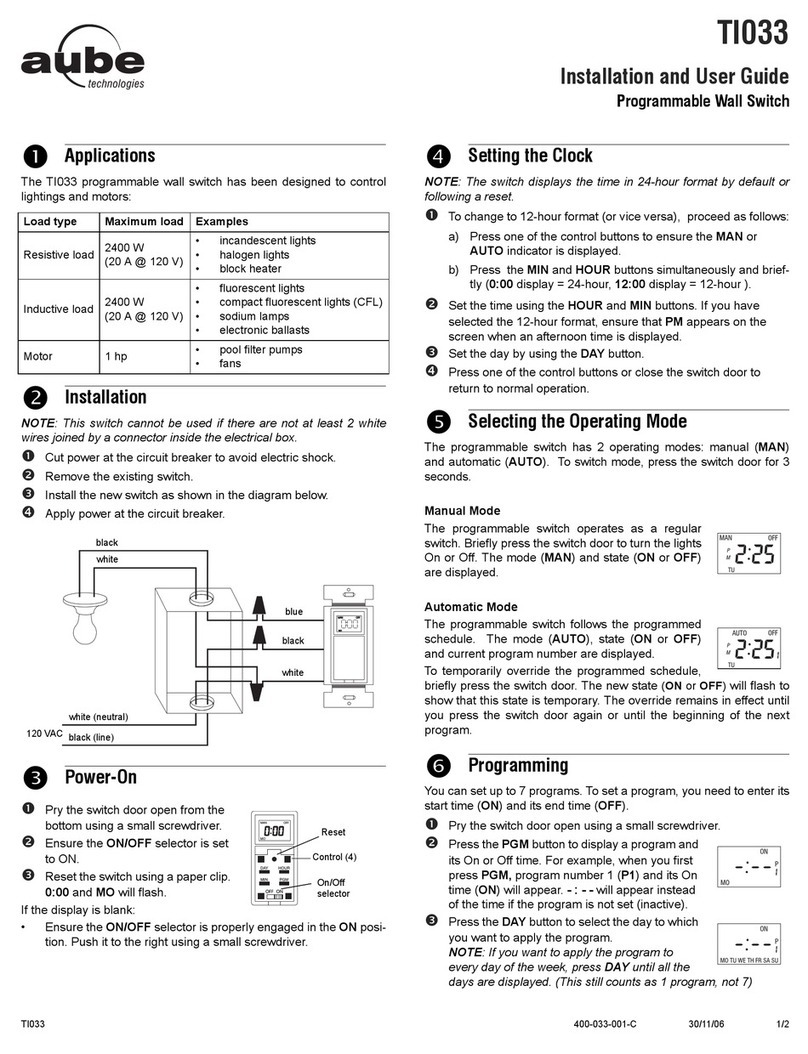 Aube Technologies TI033 User manual