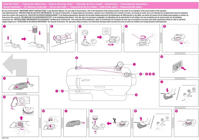 Brother CS-6000T quick start guide
