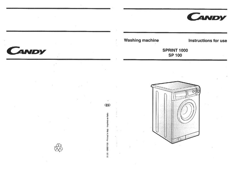 Candy SP 100 User manual Candy SP 100 User manual