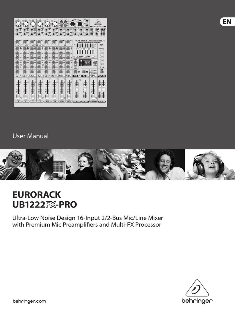 Behringer Eurorack UB1222FX-PRO user manual