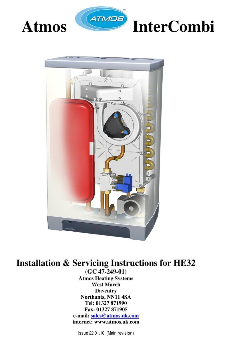 Atmos InterCombi HE32 Installation and servicing instructions Atmos InterCombi HE32 Installation and servicing instructions