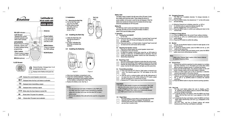 Binatone Latitude 105 user guide