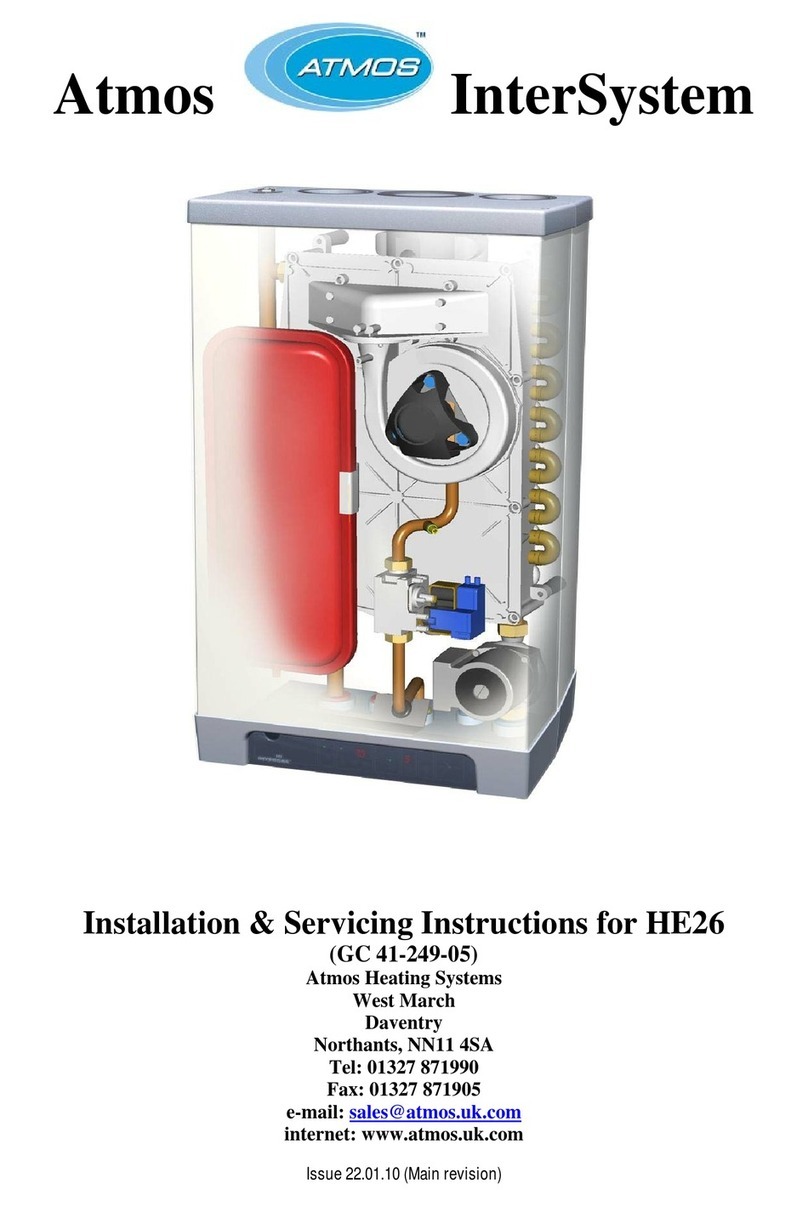 Atmos InterSystem HE26 Installation and servicing instructions Atmos InterSystem HE26 Installation and servicing instructions