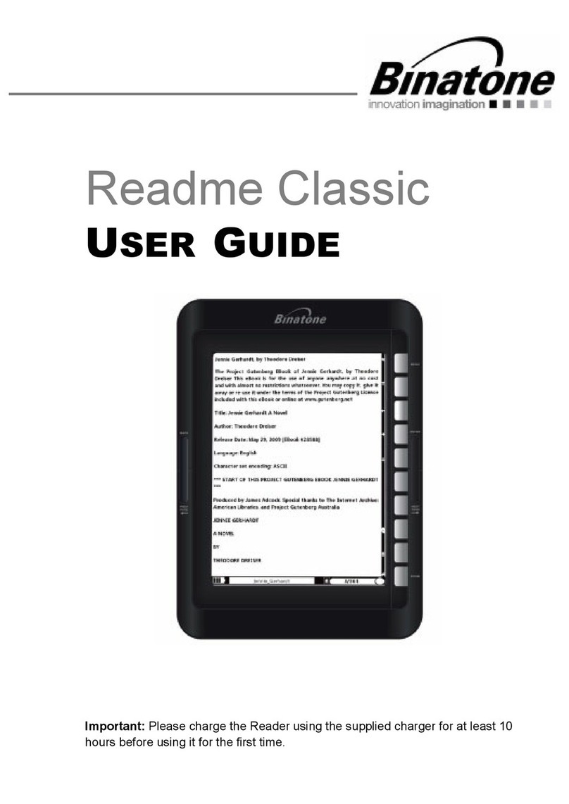 Binatone ReadMe Classic User manual