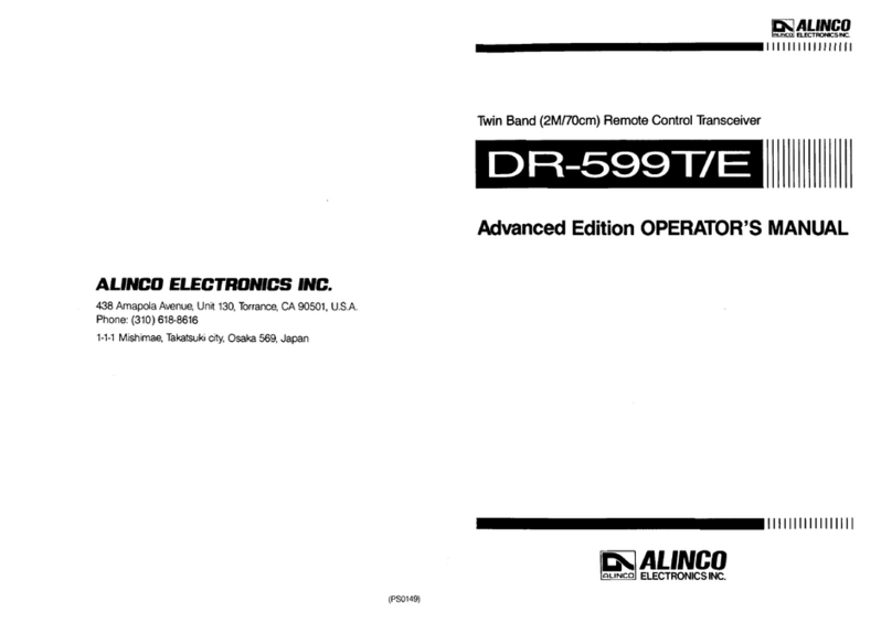 Alinco DR-599T Operator's manual