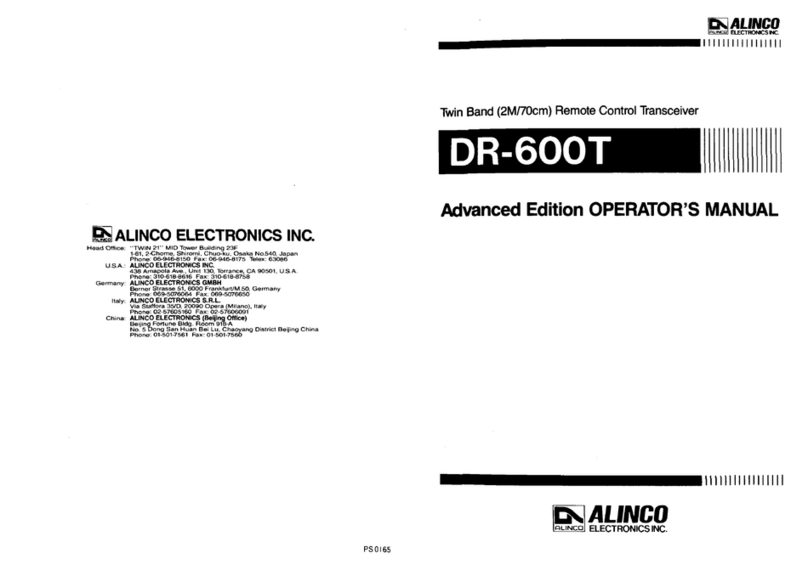 Alinco DR-600T Operator's manual