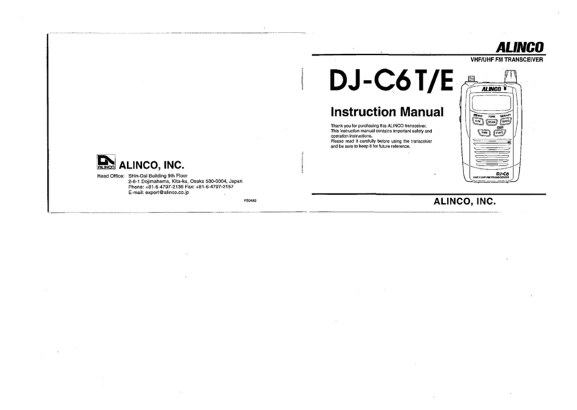 Alinco DJ-C6T User manual