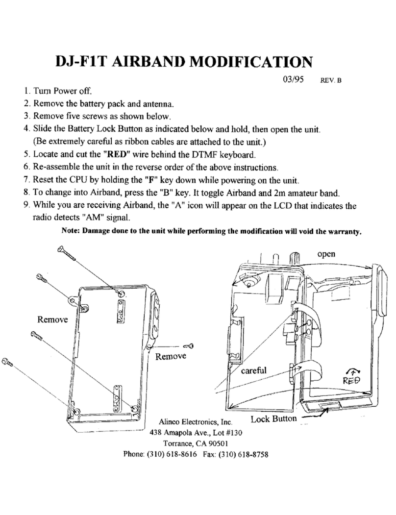 Alinco DJ-F1T Modification