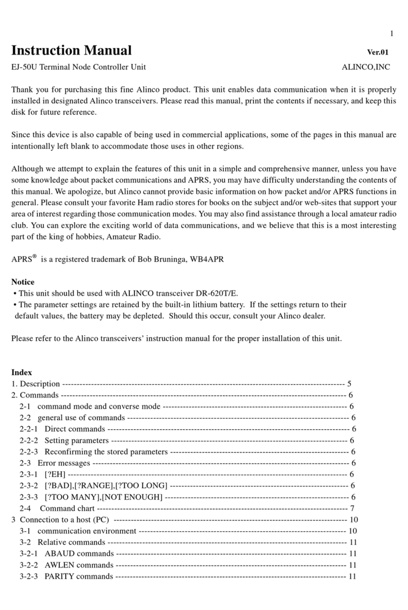 Alinco EJ-50U instruction manual