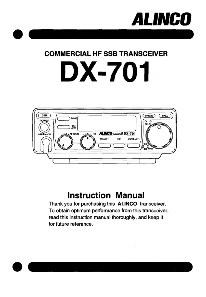 Alinco DX-701 User manual Alinco DX-701 User manual