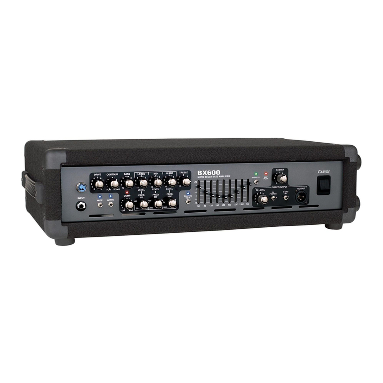 CARVIN BX600 User manual CARVIN BX600 User manual