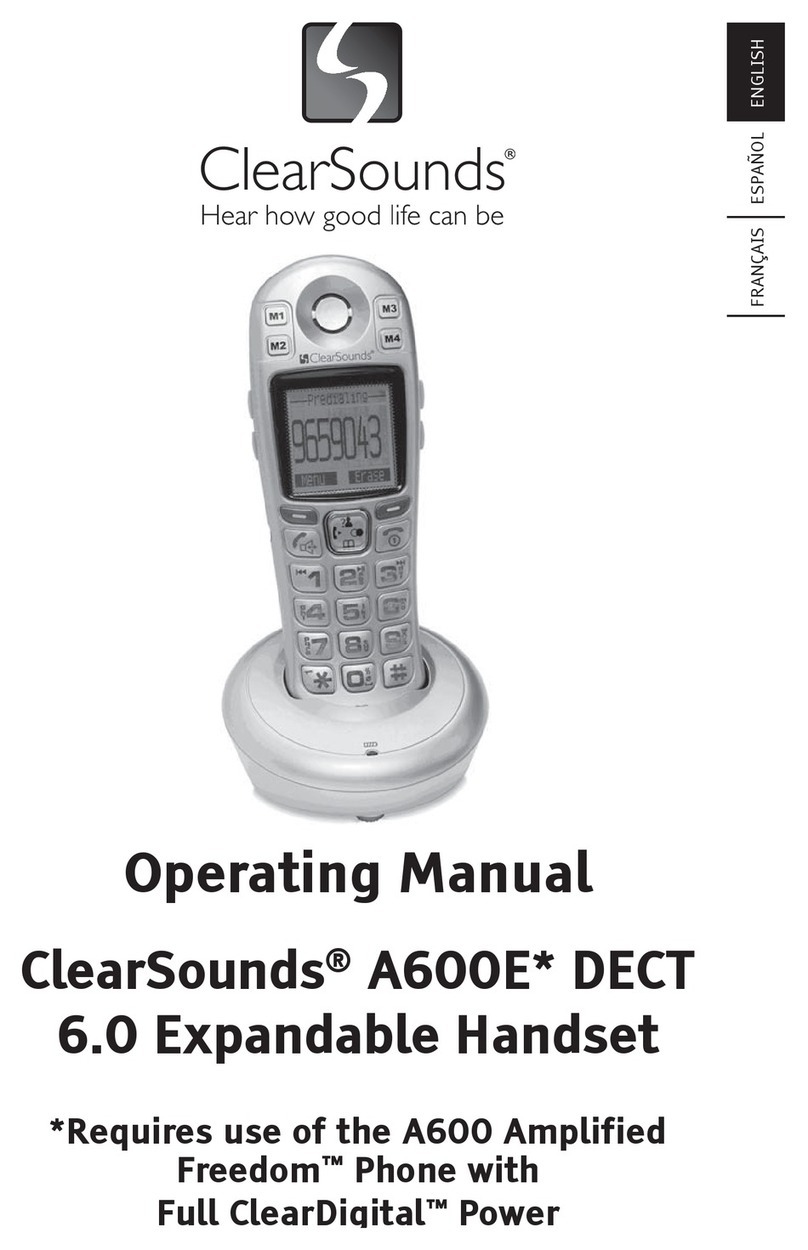 ClearSounds A600E operating manual