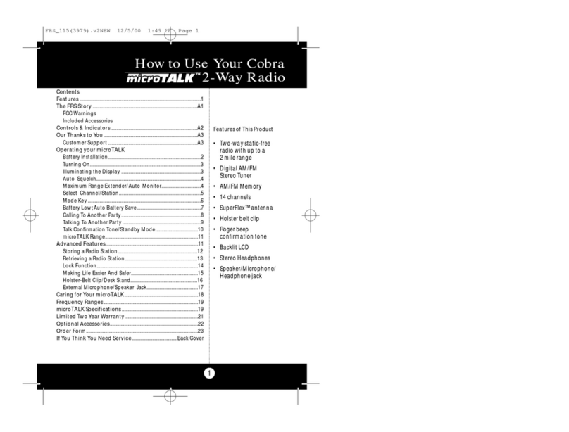 Cobra MicroTalk 2 User manual