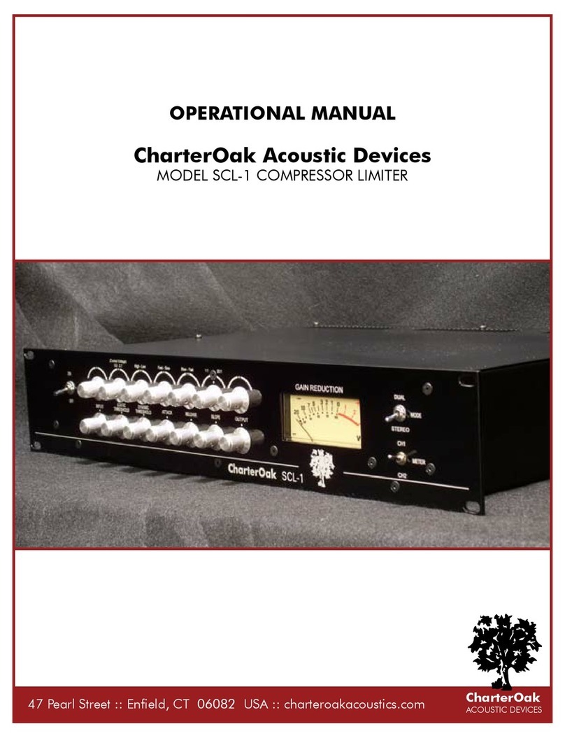 CharterOak SCL-1 Operational manual