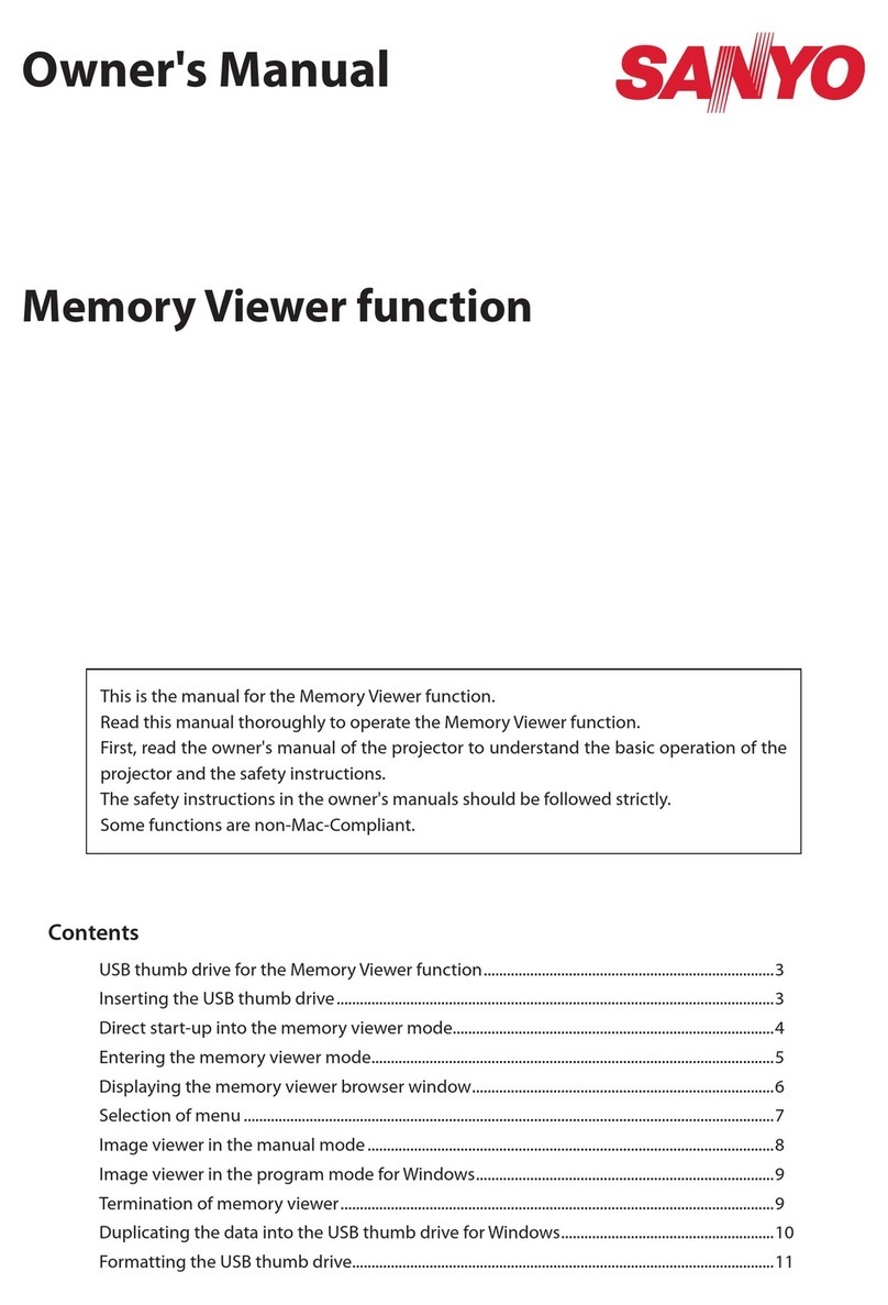 Sanyo PLC-XU305A - 3000 User manual