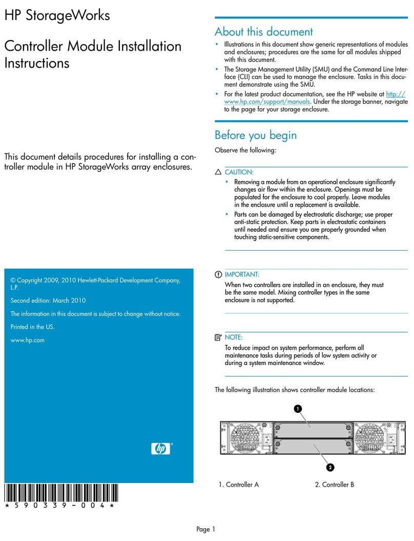 HP StorageWorks P2000 User manual