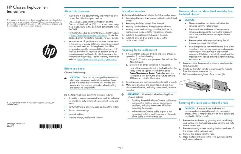 HP StorageWorks P2000 Replacement instructions