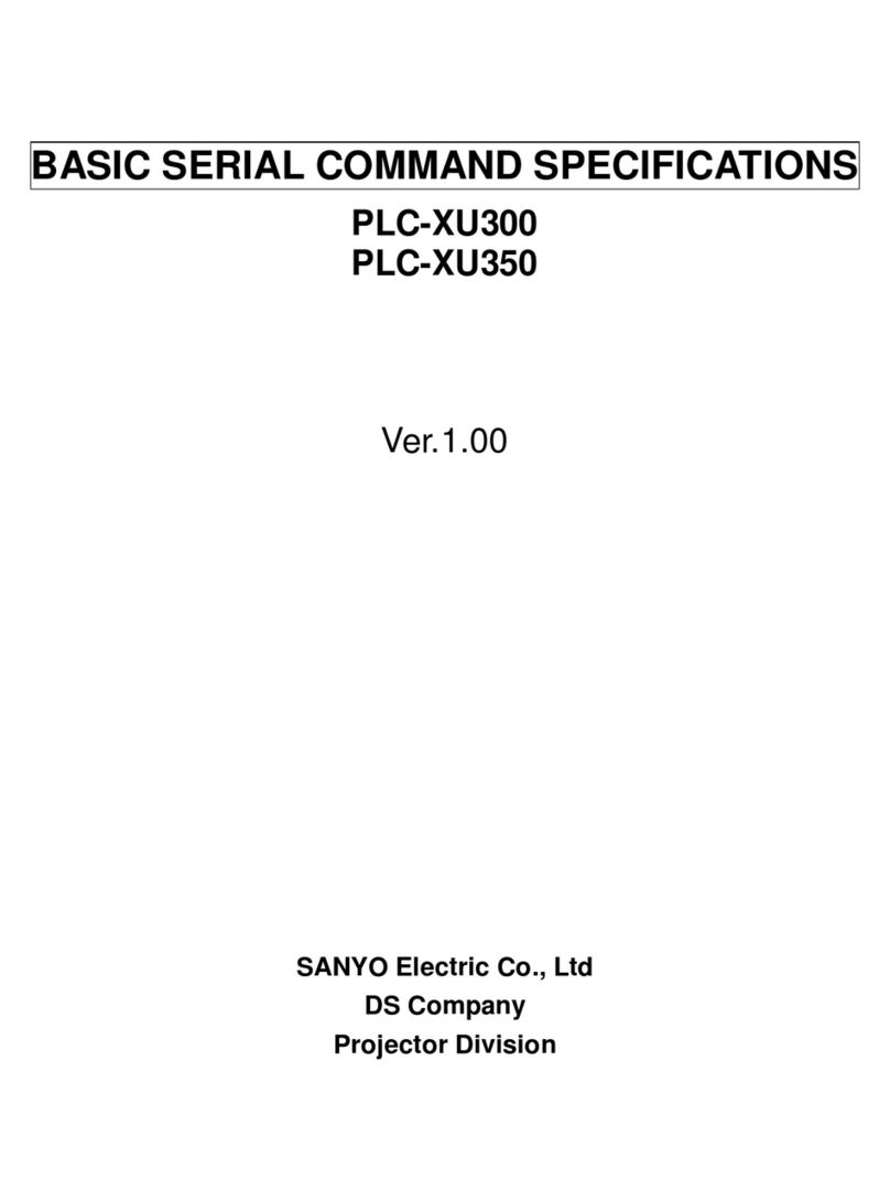 Sanyo PLC-XU300A - 3000 Lumens manual