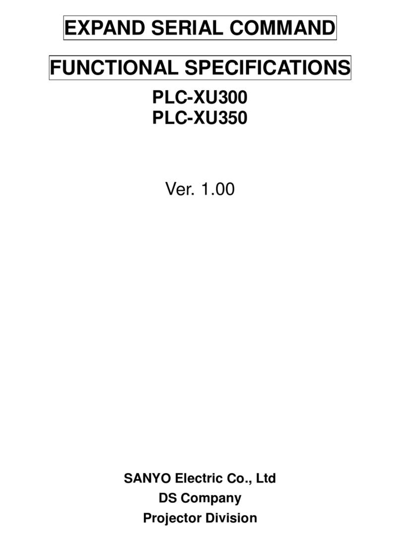 Sanyo PLC-XU300A - 3000 Lumens User manual