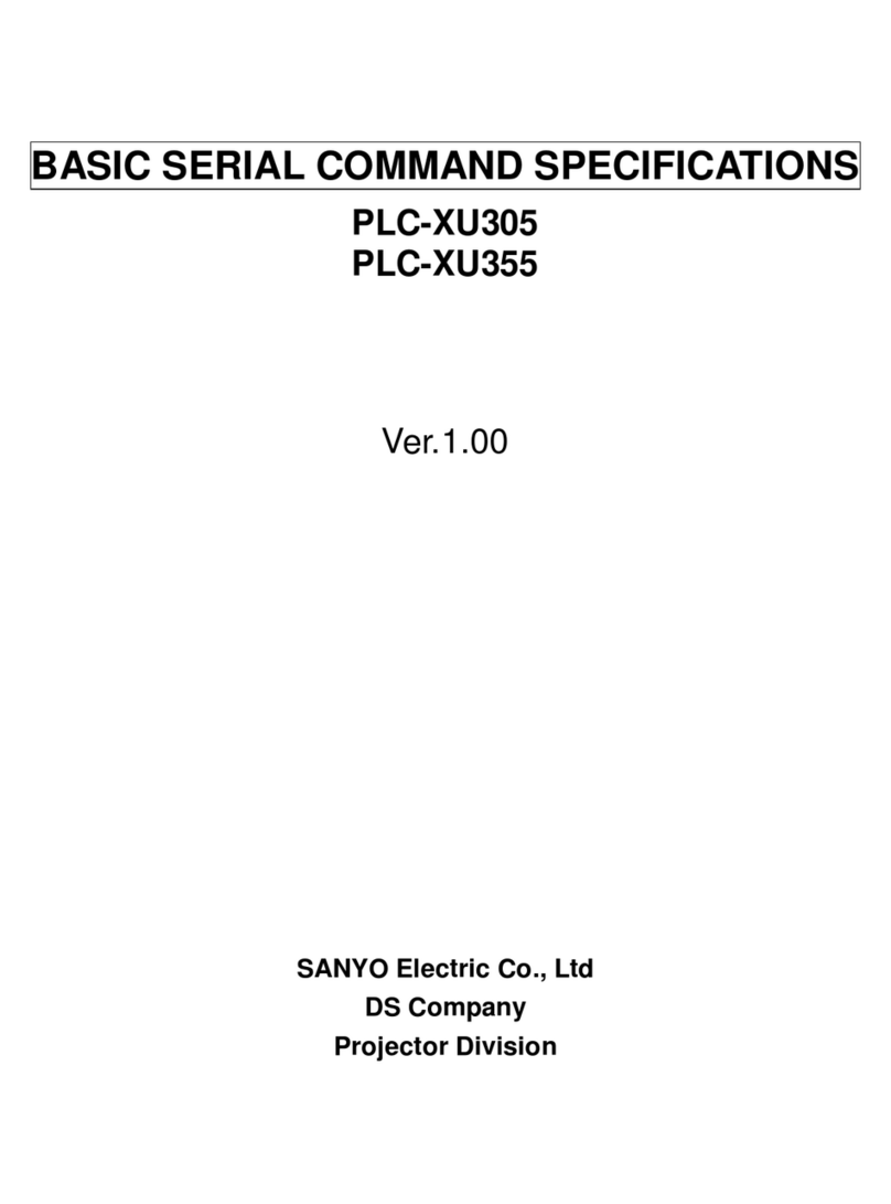 Sanyo PLC-XU355A - 3500 User manual