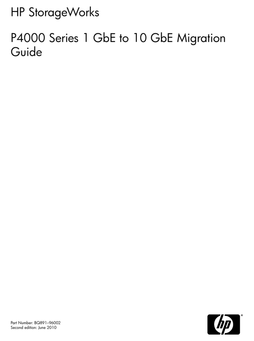 HP StorageWorks P4000 Series User manual