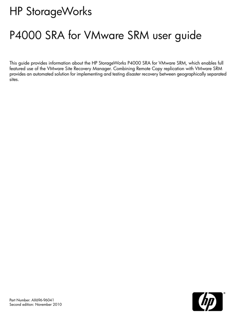 HP StorageWorks P4000 Series User manual