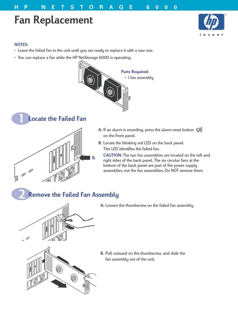 HP NetStorage 6000 Fan Replacement