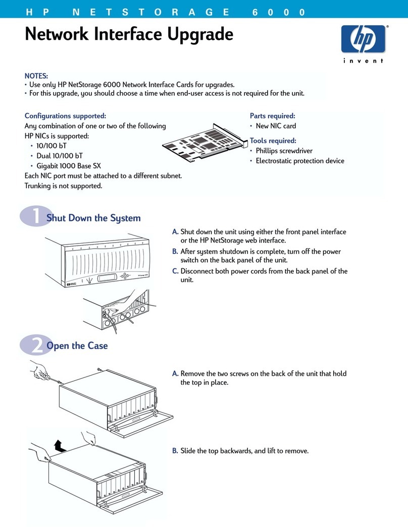 HP NetStorage 6000 Installation and operation manual
