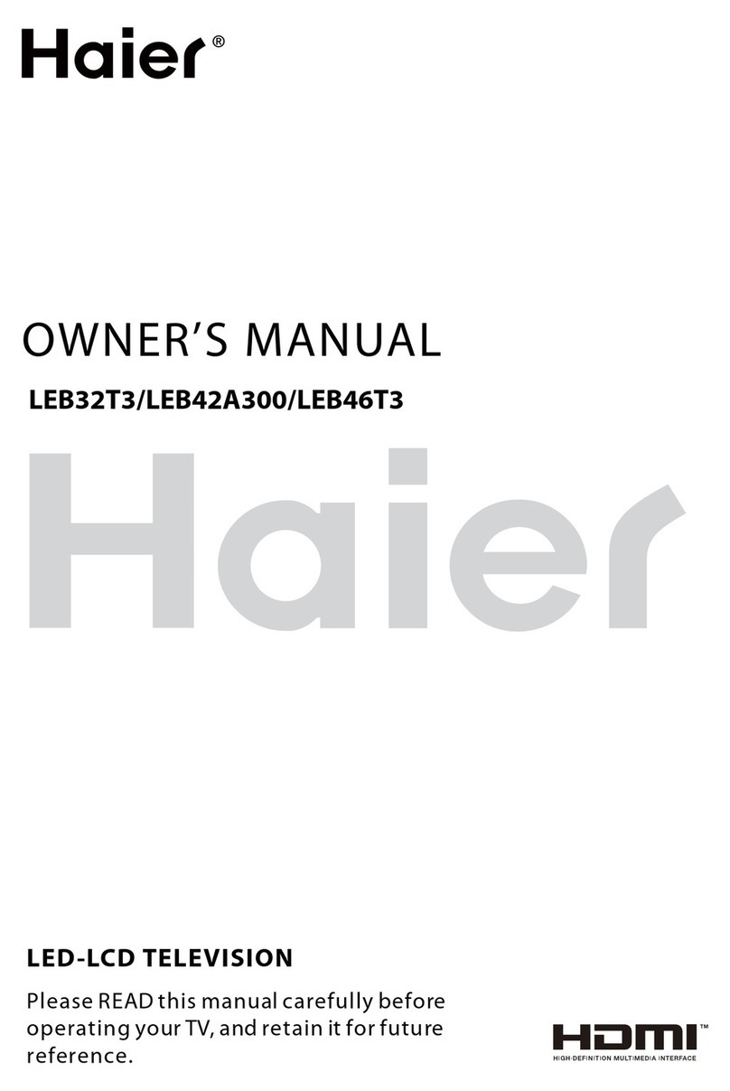 Haier LEB32T3 User manual Haier LEB32T3 User manual