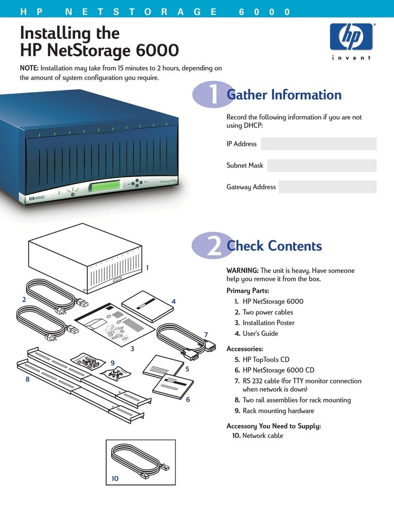HP NetStorage 6000 installation guide