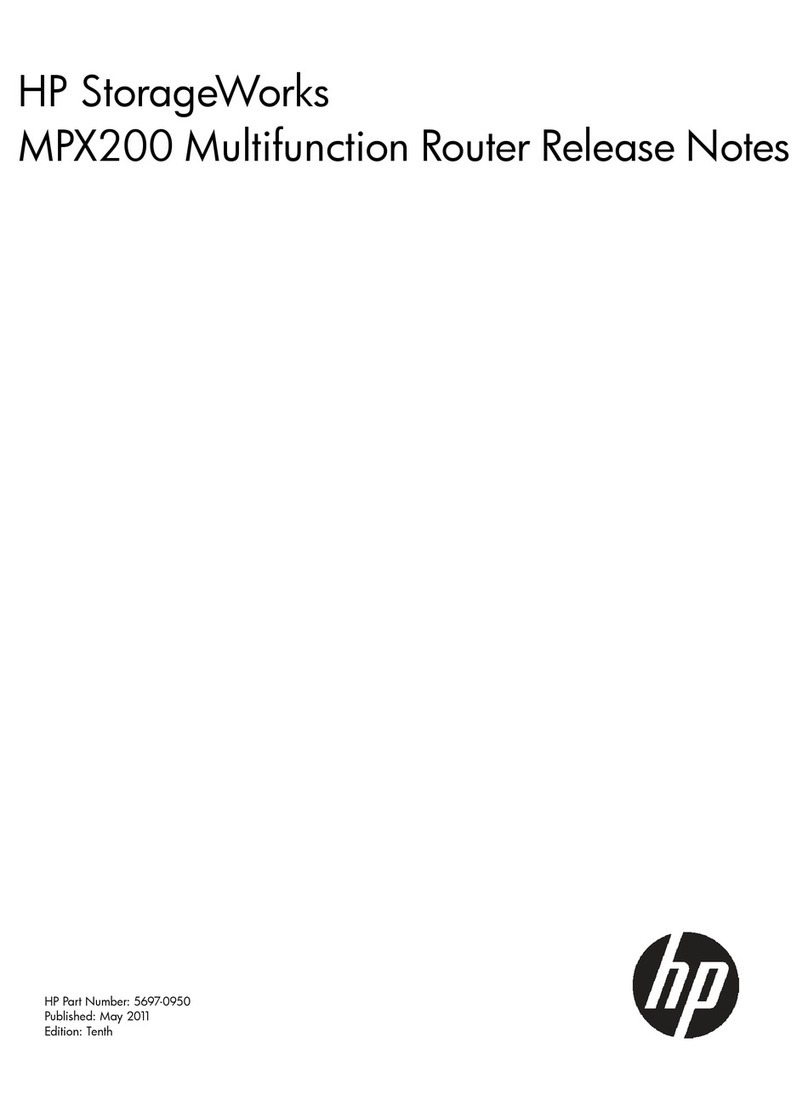 HP StorageWorks MPX200 Instruction Manual HP StorageWorks MPX200 Instruction Manual