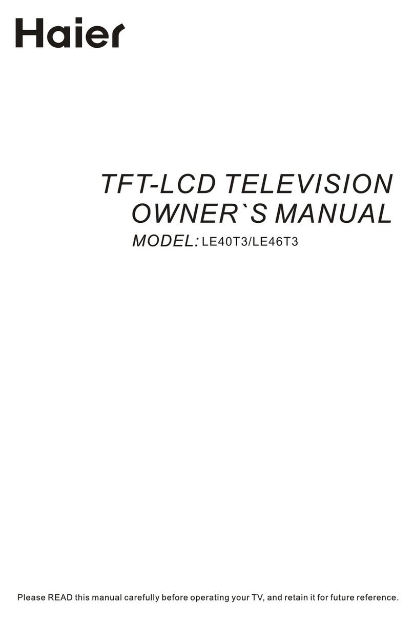Haier LE46T3 User manual Haier LE46T3 User manual