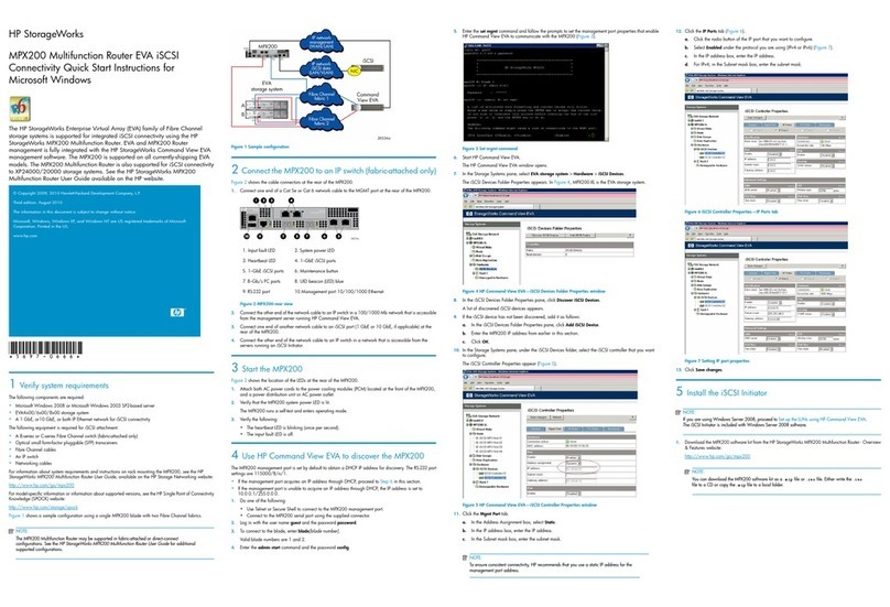 HP StorageWorks MPX200 Quick start instructions