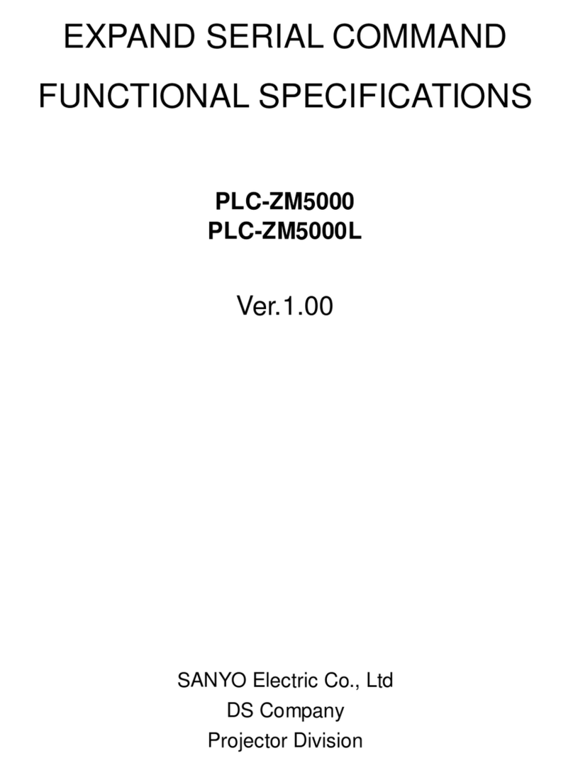Sanyo PLC-ZM5000L - 5000 Lumens User manual