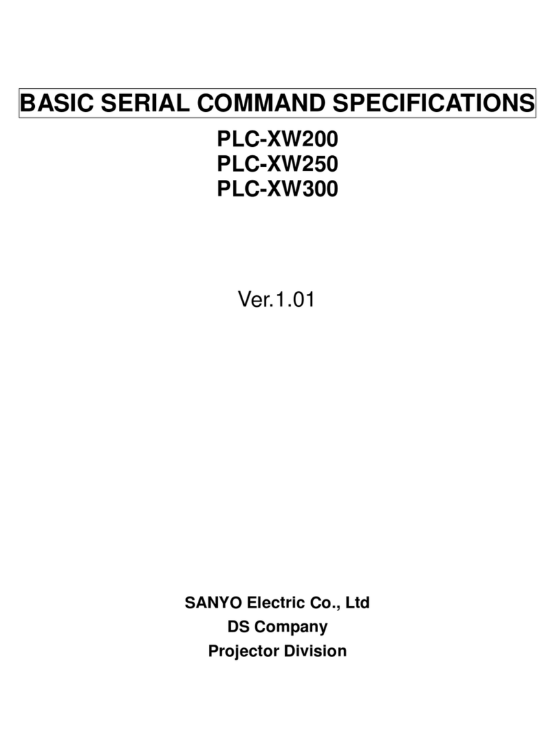 Sanyo PLC-XW300 - 3000 Lumens User manual