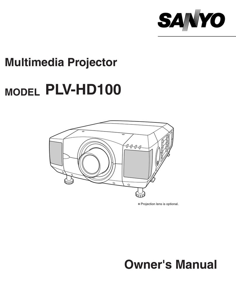 Sanyo PLV-HD100 - 5500 Lumens User manual