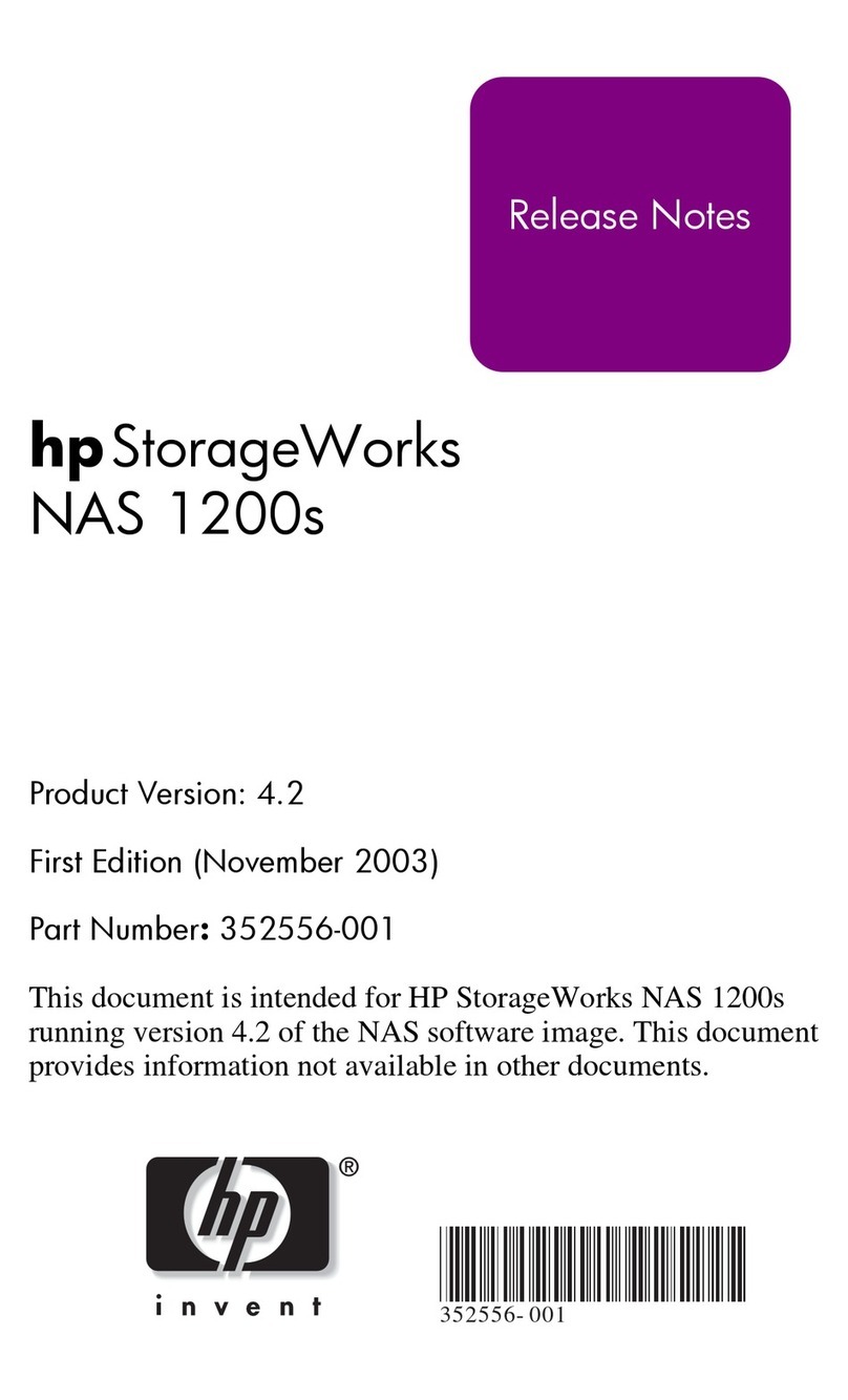 HP NAS 1200s Instruction Manual HP NAS 1200s Instruction Manual